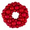 Northlight Red Hot 3-Finish Shatterproof Ball Christmas Wreath - 13-Inch, Unlit